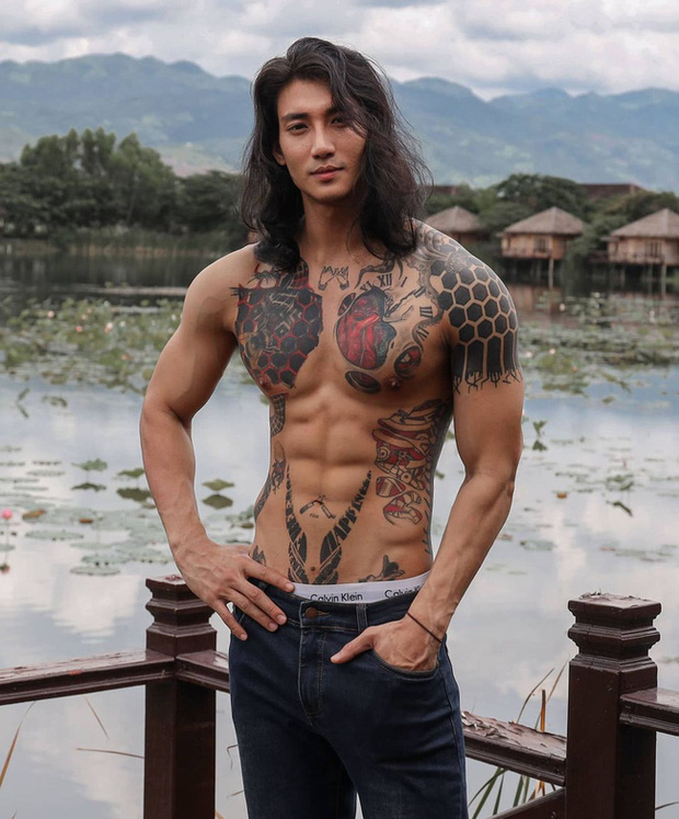 Nam thần Miến Điện có gương mặt đẹp trai nhất thế giới 2021, body săn chắc như đá tảng - 1