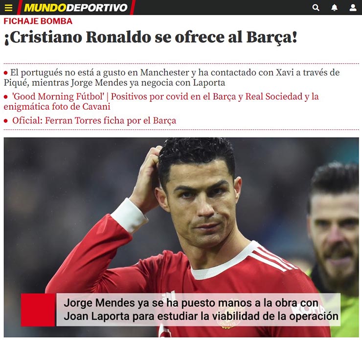 Rộ tin Ronaldo chán nản MU, liên hệ Pique để gia nhập Barca: Đâu là sự thật? - Bóng đá