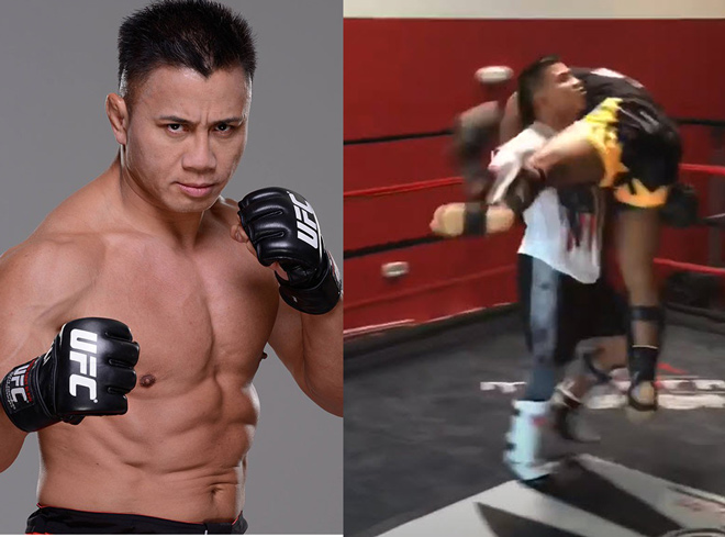 Cung Lê đá gãy chân người đàn ông, nhà vô địch MMA đấm vỡ mặt kẻ thách đấu - 1