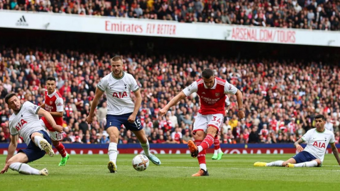 Video bóng đá Arsenal - Tottenham: Đại tiệc 4 bàn, thẻ đỏ tai hại (Vòng 9  Ngoại hạng Anh)