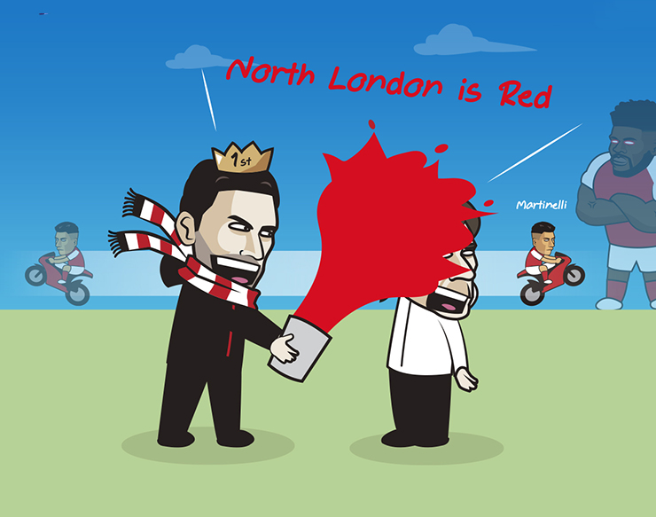 Ảnh chế: Arsenal khẳng định ở Bắc London chỉ có... &#34;màu đỏ&#34; - 1
