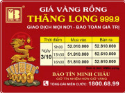 Giá Vàng Rồng Thăng Long - Bảo Tín Minh Châu ngày 03.10.2011