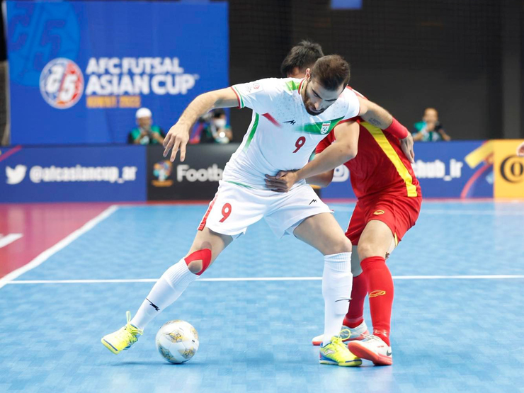 Video bóng đá futsal Việt Nam - Iran: ”Cơn mưa” bàn thắng, đẳng cấp vượt trội (Futsal châu Á)