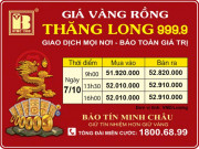 Giá Vàng Rồng Thăng Long - Bảo Tín Minh Châu ngày 07.10.2011