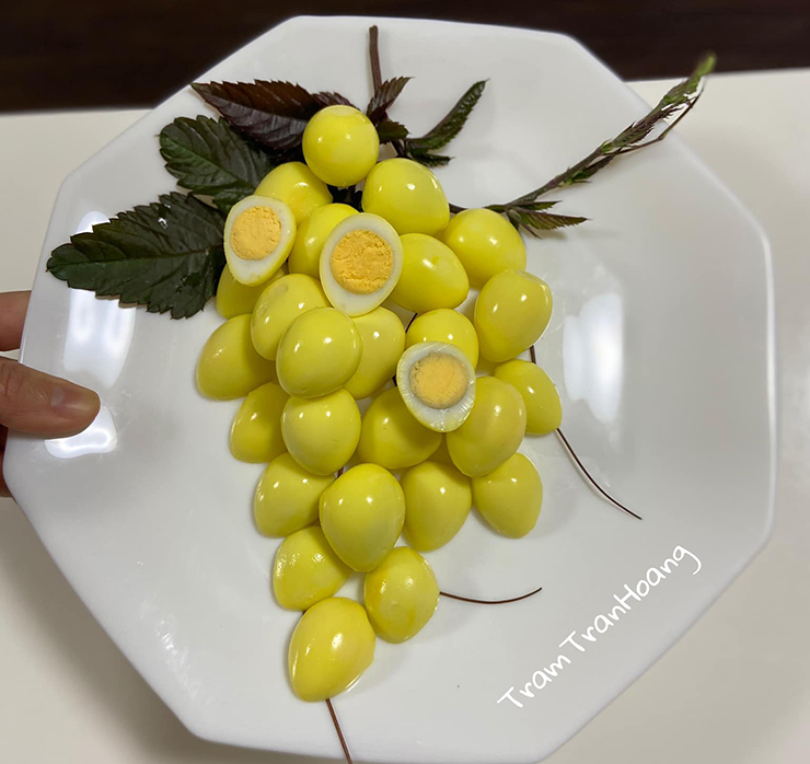 Hô biến trứng cút thành chùm nho căng mọng đẹp như tranh, chồng con thi nhau gắp - 6