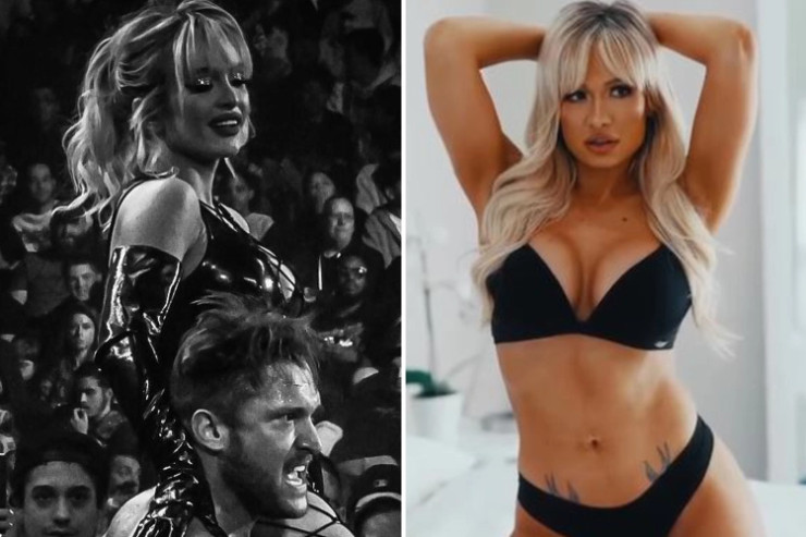 Mỹ nhân WWE làm vạn fan &#34;choáng&#34; với bikini trùng màu da - 1