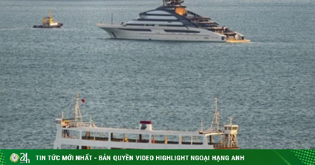 俄羅斯首富“鋼鐵大亨”5億美元超級遊艇離開香港