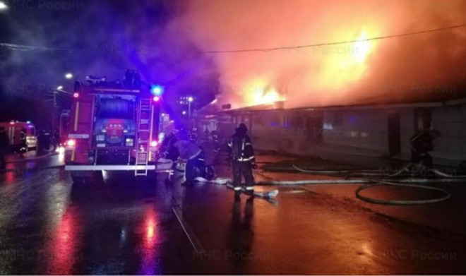 Cháy lớn tại hộp đêm Nga, 13 người thiệt mạng