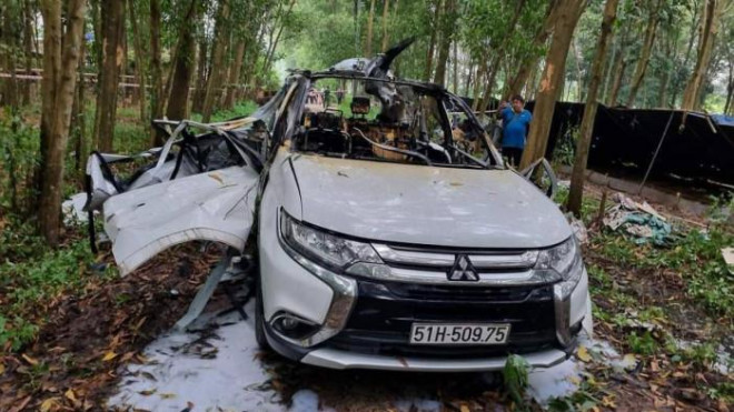 Ô tô phát nổ trong rừng tràm, nam tài xế thiệt mạng