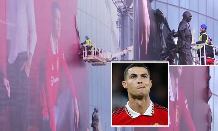MU bất ngờ gỡ ảnh Ronaldo ở Old Trafford, có đúng &#34;Quỷ đỏ&#34; cạn tình với CR7? - 1