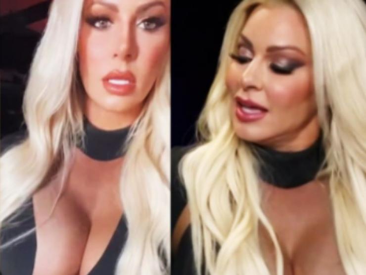 Người đẹp WWE mặc hớ hênh, gặp sự cố trên sóng truyền hình trực tiếp