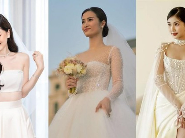 Váy cưới của Đông Nhi, Á hậu Phương Nga và Hoa hậu Ngân Anh đều có điểm độc lạ này