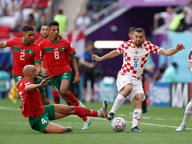 Kết quả bóng đá Morocco - Croatia: Thế trận chặt chẽ, mừng hụt phút 45 (World Cup 2022) (H1)