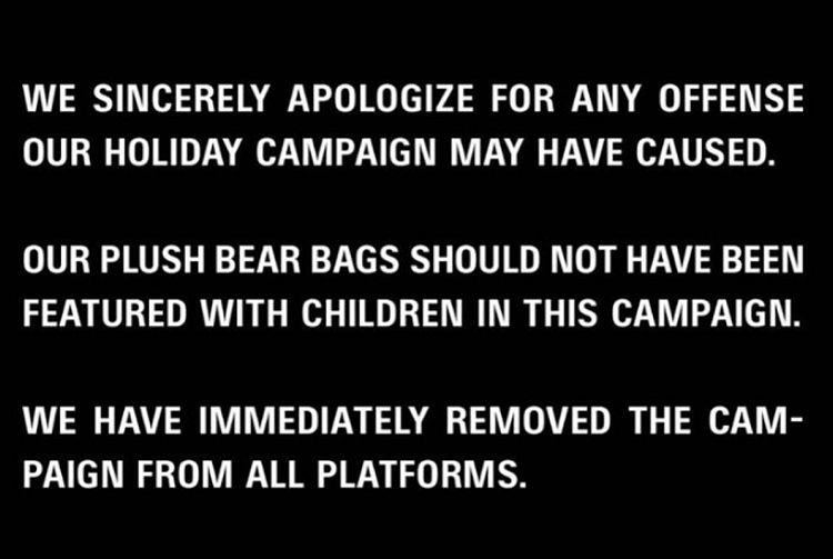 Balenciaga gây sốc với quảng cáo trẻ em với gấu bống gây phản cảm