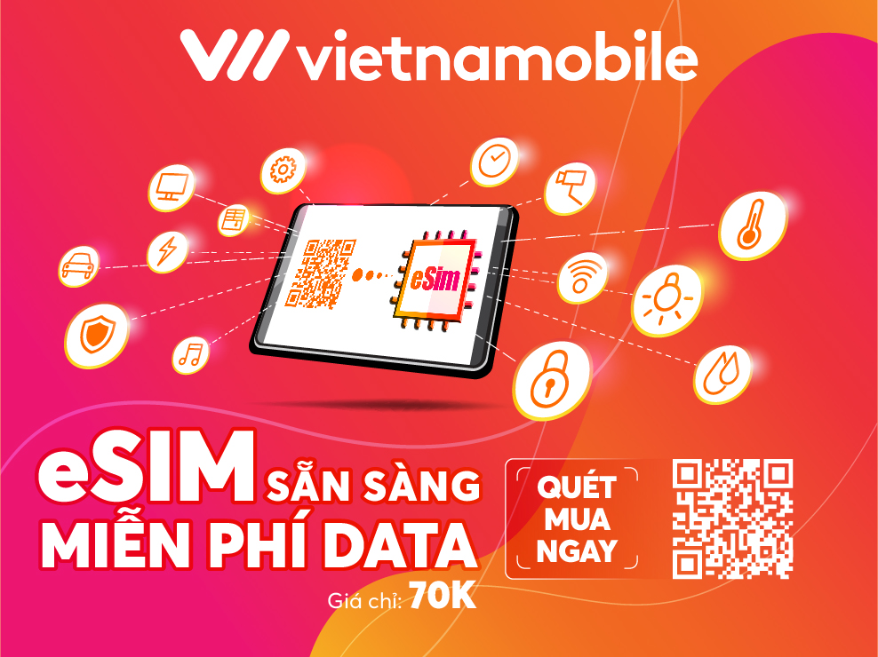 Vietnamobile ra mắt eSim hoàn toàn miễn phí data cho người dùng - 1
