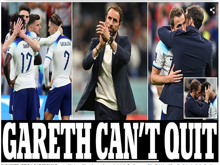 ĐT Anh thua Pháp: Báo chí mong Southgate ở lại, hưởng 2 penalty vẫn chỉ trích trọng tài