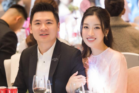 Đỗ Mỹ Linh và chồng Chủ tịch HN FC hiếm hoi sánh đôi công khai