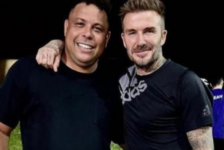 Bức ảnh Beckham hội ngộ Ronaldo ở Qatar gây chú ý