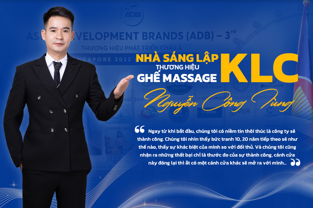 Ông Nguyễn Công Tùng - Founder thương hiệu Ghế massage KLC vinh dự nhận giải Doanh nhân vì sự nghiệp Phát triển châu Á 2022 - 4