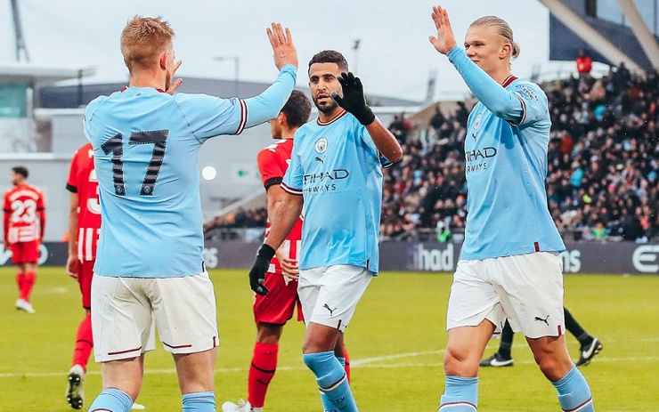 Video bóng đá Man City - Girona: Haaland & De Bruyne tỏa sáng, thị uy Liverpool