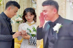 ”Trai nhảy” Ngọc Thuận bật khóc trong đám cưới với vợ kém 17 tuổi