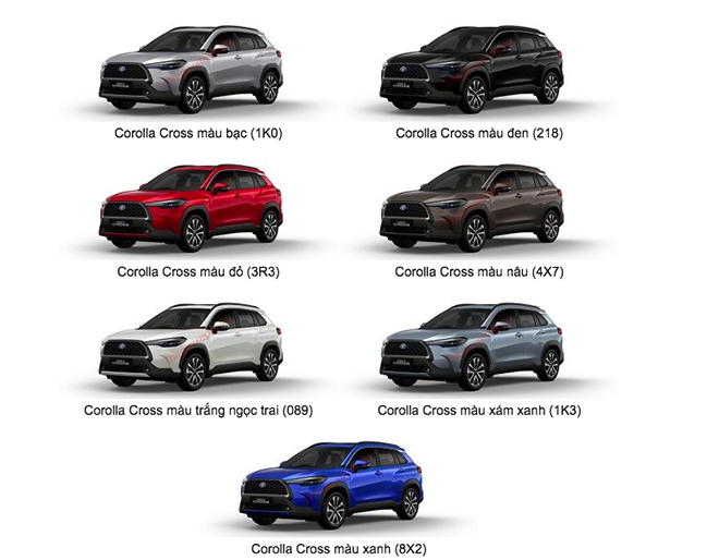 Giá xe Toyota Corolla Cross 2023 Giá lăn bánh Thông số và Khuyến mãi mới  nhất tháng 032023