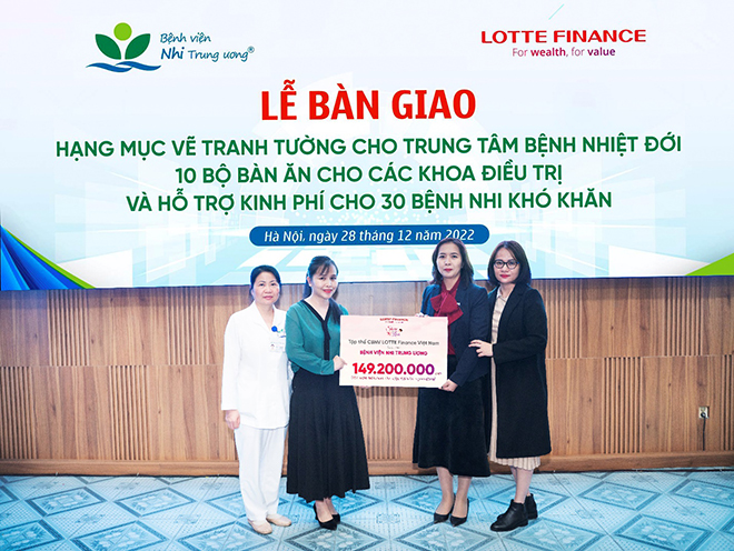 Cán bộ nhân viên LOTTE Finance sẻ chia yêu thương, hỗ trợ các bệnh nhi khó khăn - 2