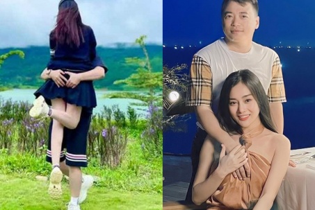 Vị trí đặt tay của Shark Bình, Phan Văn Đức khi chụp ảnh với vợ xinh đẹp "gây sốt" mạng