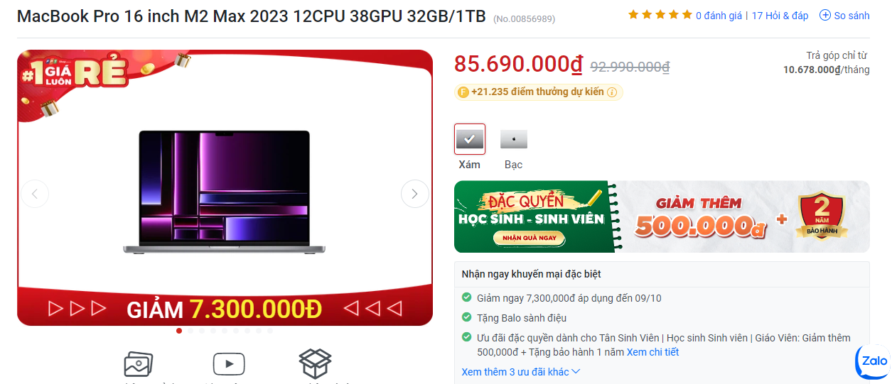 Giá MacBook tháng 10: Giảm kịch lên tới 7,3 triệu đồng - 2