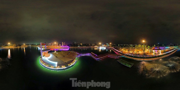 Công viên hiện đại nhất quận Long Biên lung linh sắc màu trước ngày khánh thành - 10
