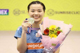 Hot girl cầu lông Thùy Linh ngược dòng kịch tính vô địch Vietnam Open 2023