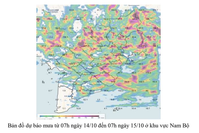 Nam bộ mưa rất lớn kèm triều cường trong hai ngày cuối tuần - 4