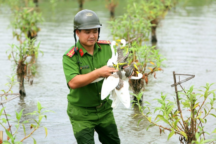 Cận cảnh "nước mắt" chim trời hoang dã sa bẫy ở Thanh Hóa - 9