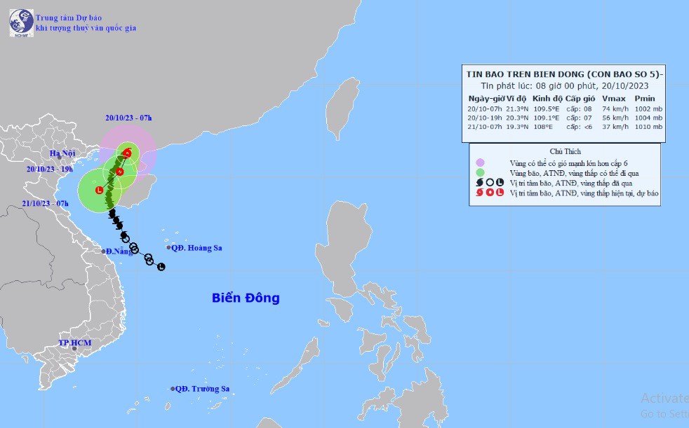 Bão số 5 bất ngờ quay ngoắt 180 độ trên Biển Đông - 1