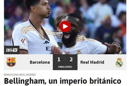 Bellingham hạ gục Barca, báo thân thiện Real Madrid tôn xưng siêu sao là một trong những “đế chế”
