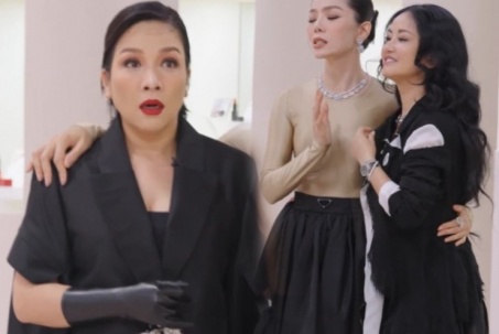 Diva Mỹ Linh ngơ ngác khi "chị Bống" Hồng Nhung chỉnh: "Chị hai con nhưng không chồng"
