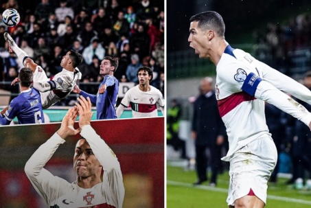 Ronaldo đứng vị trí số 1 cuộc đua Vua phá huỷ lưới vòng sơ loại EURO, 38 tuổi hạc vẫn săn bắn kỷ lục