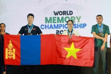 Đặng Ngọc Phương Trinh phá kỷ lục tại cuộc thi trí nhớ thế giới