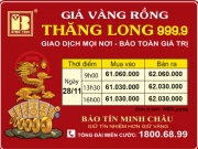 Giá Vàng Rồng Thăng Long- Bảo Tín Minh Châu ngày 28.11.2023