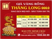 Giá Vàng Rồng Thăng Long- Bảo Tín Minh Châu ngày 02.12.2023