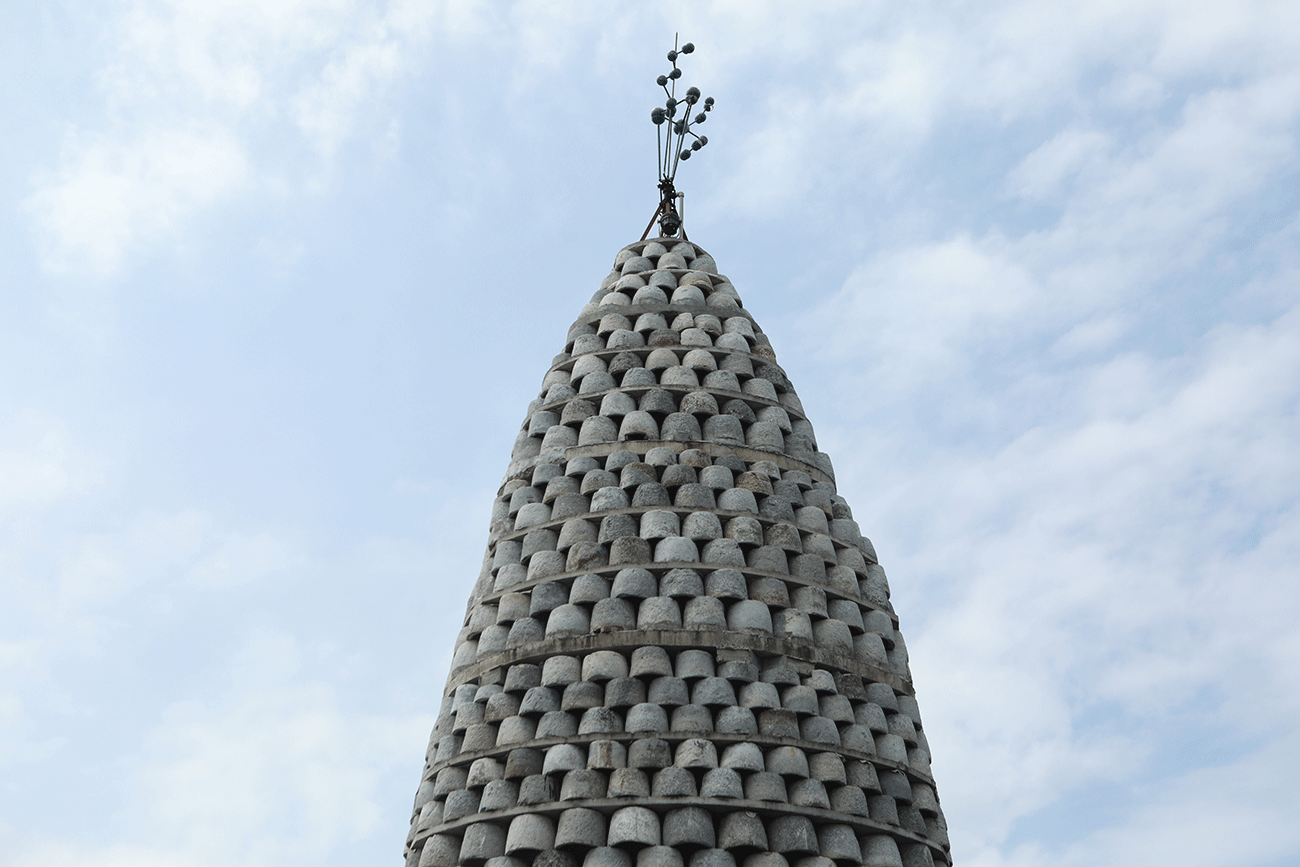Ảnh: Chiêm ngưỡng tháp hình hạt lúa ghép bằng cối đá vừa đạt kỷ lục châu Á - 12