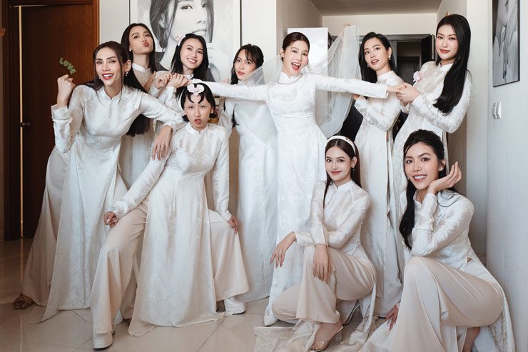 Dàn phù dâu đặc biệt đưa ra thử thách "lạ" trong lễ vu quy của Diễm My 9X - 5