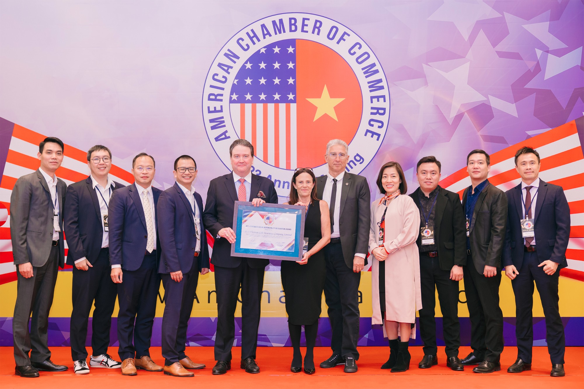 AIA Việt Nam được Hiệp hội Thương mại Hoa Kỳ tại Việt Nam trao tặng giải thưởng Trách nhiệm xã hội - 2