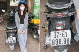Nữ sinh viên theo học ở Hà Nội về quê bấm trúng biển số siêu đẹp